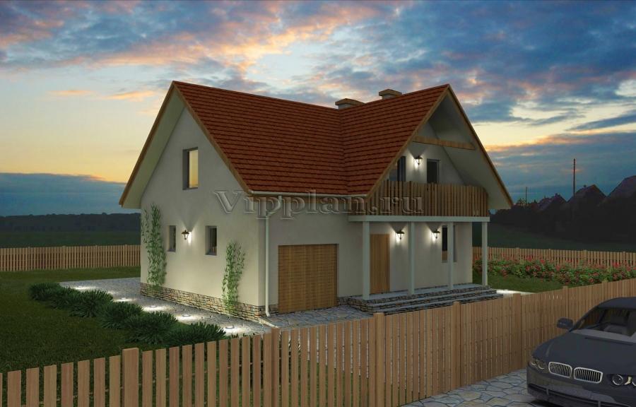 Проект удобного дома с гаражом